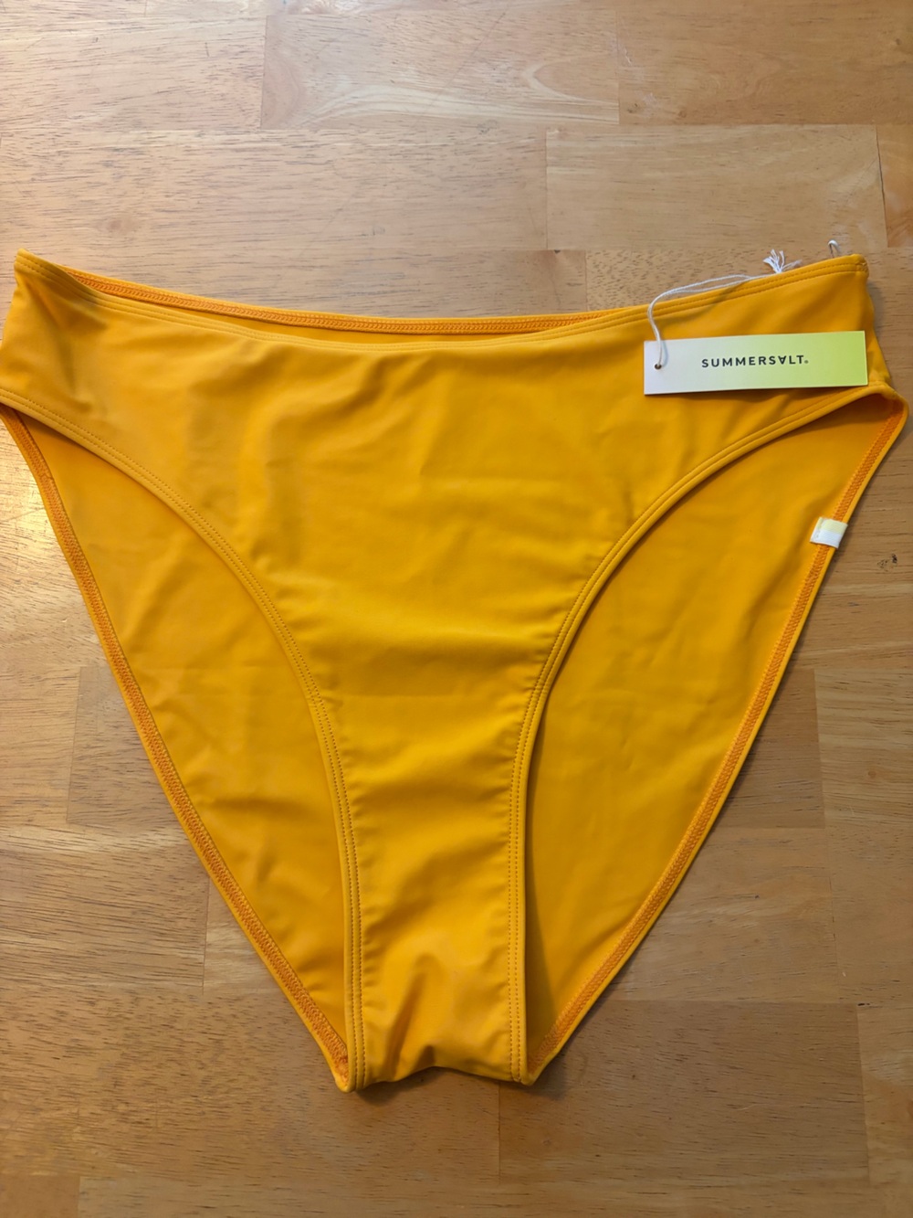 High Leg Mid Rise Bikini Bottom - Mango - Picture 2 of 3
